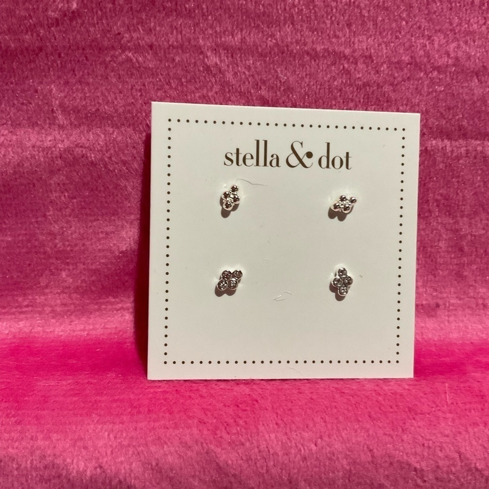 Stella & Dot Hedasa Earring Pack Silver